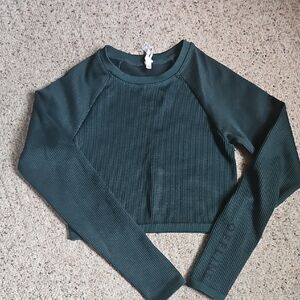 Offline By Aerie - Seemless Waffle Cropped Long Sleeve